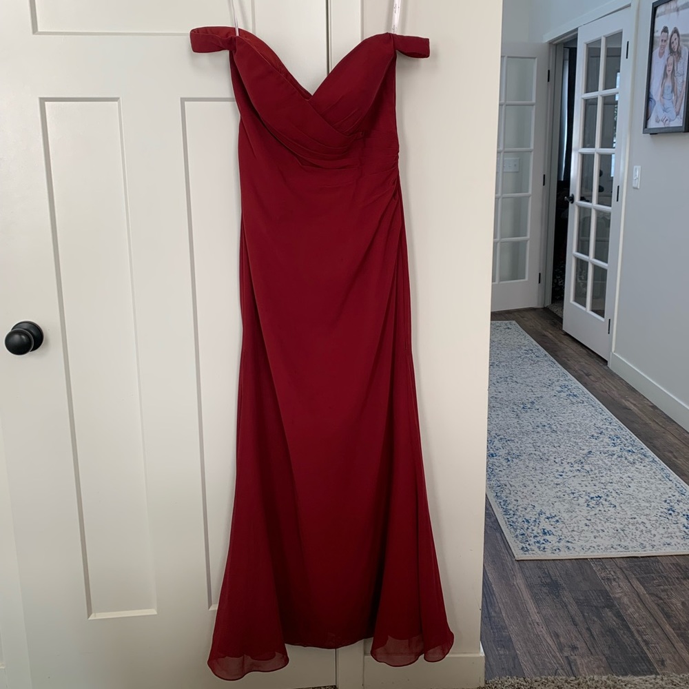 Burgundy Formal Dress - Bridesmaid Dress
